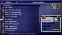 Übersicht mit Geschäften aus dem Spiel Crisis Core