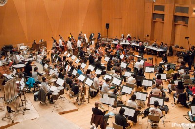 Das Kanagawa Philharmonic Orchestra bei der Probe